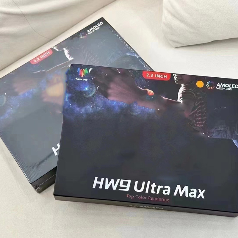 Cross-border HW9 ULTRA MAX Siche Chip Car Code Alipay 2.2 "AMOLED HD Screen Dual Strap