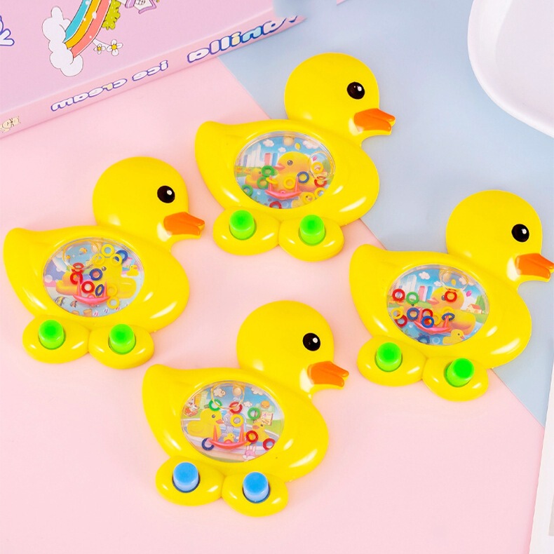 かわいい黄色のアヒルの輪の水機の子供の経典のノスタルジックなおもちゃの携帯電話のゲーム機の露店の子供機の小さい贈り物|undefined