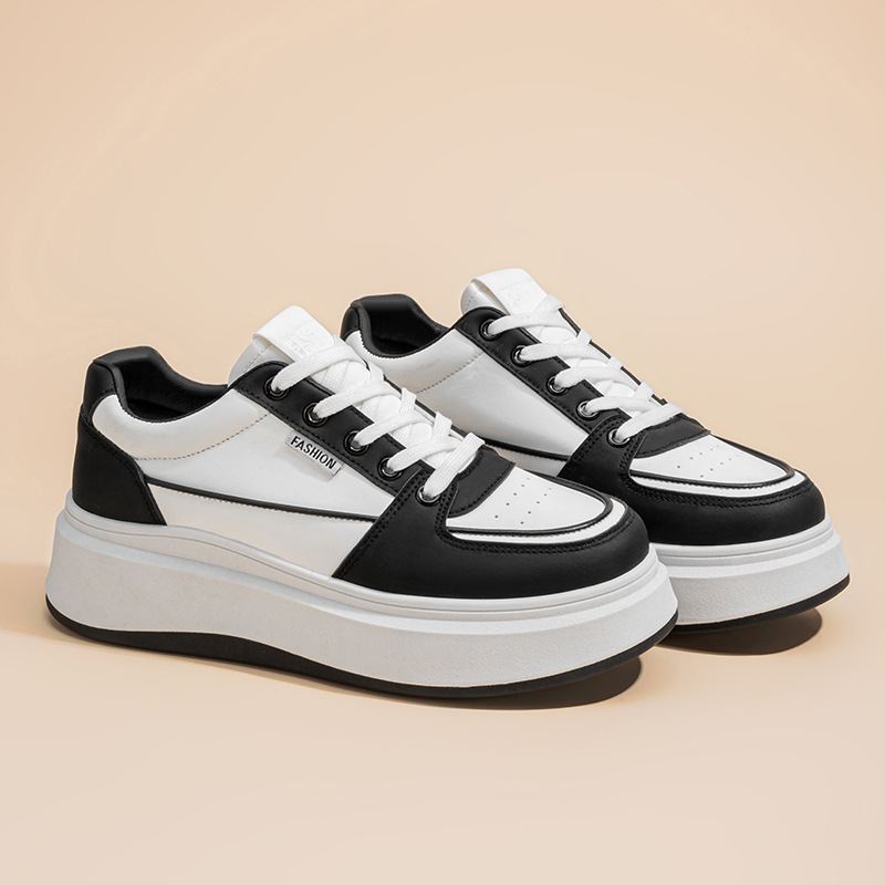 Zapatos de mujer de primavera nuevos zapatos blancos transpirables para niños todo-fósforo ins versión coreana de plataforma deportiva casual zapatillas de deporte zapatos de moda para mujer