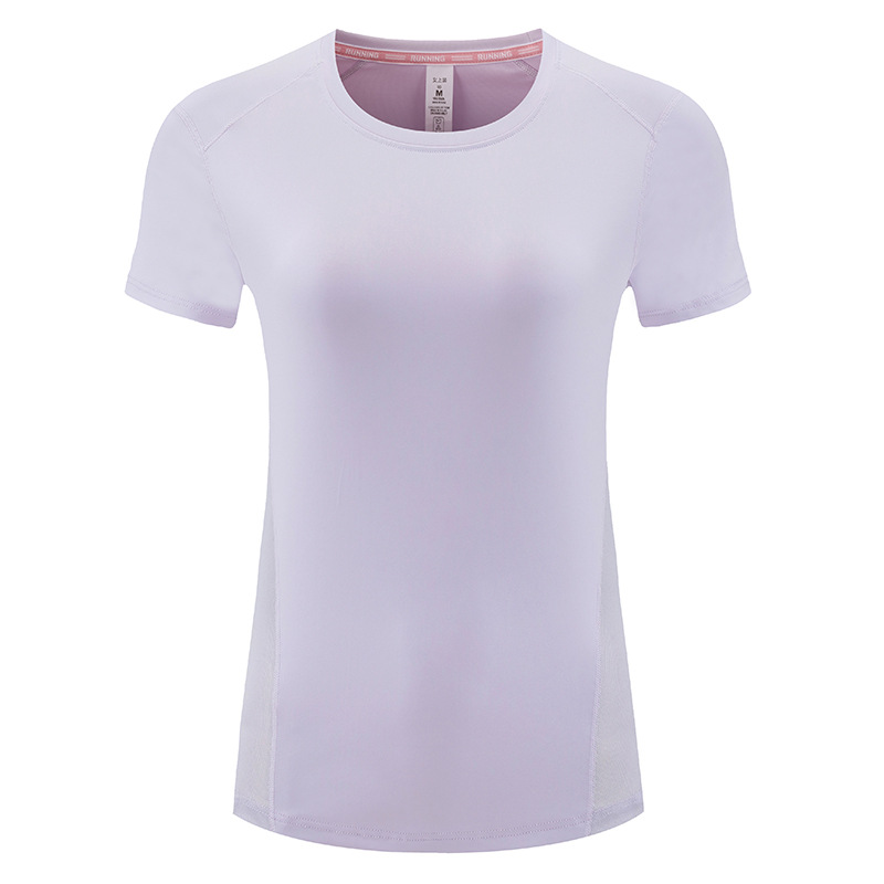 2025 nueva camiseta de verano para mujeres camiseta deportiva running bádminton yoga camiseta de mangas cortas