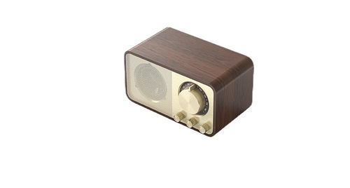 New Model JY66 Retro Bluetooth Speaker with Wireless FM Radio Subwoofer Portable Wooden Bluetooth Audio