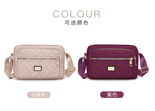 Neue Stil-Crossbody-Tasche zum Ausgehen, große Tasche für Einzelhandelstische, leichte Luxus-Kleinquadrat-Tasche, französische Kleinreisetasche, modische Oxford-Stoff-wasserdichte Geldbörse