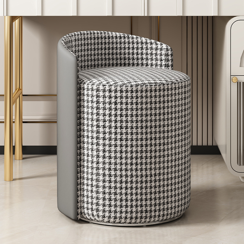 Maquillaje taburete silla niñas moderno simple avanzada lana de cordero Internet celebridad fotografía vestidor taburete guardarropa silla taburete redondo