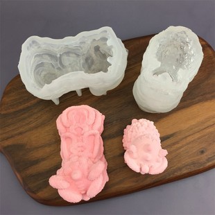 3D Wind Awakening Lion Mousse Cake Silicone Mold New Year's National Trend Cute Dessert Milk Jelly Chocolate Decoration Mold