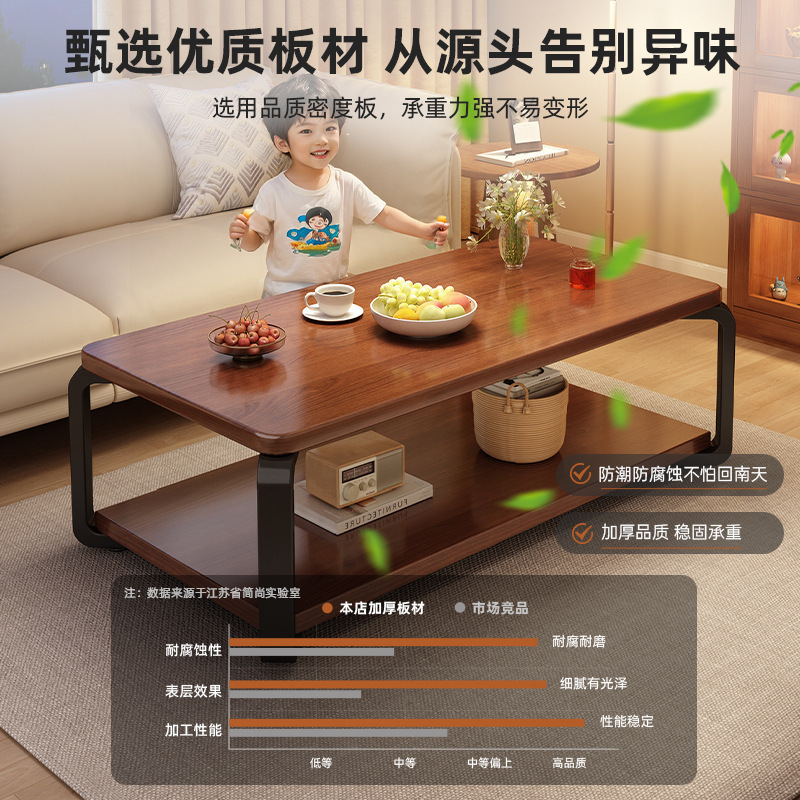 爆款茶几客厅家用简约现代高端小户型方形简易茶几出租屋用茶几桌|undefined
