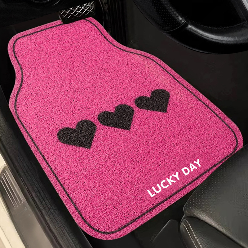 売れ筋の車のフロアマット、運転席のかわいい女性の車のフロアマット、車のフットマット、ユニバーサルワイヤーリングマット|undefined