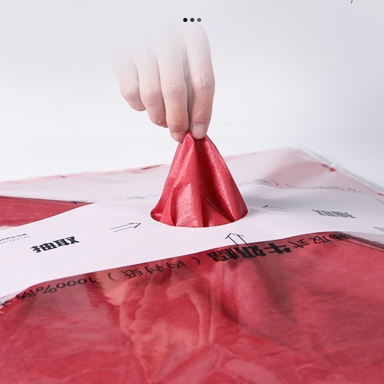 鲜花内衬纸牛奶棉抽取式防水半透棉纸包花diy打底纯色纸牛米棉纸