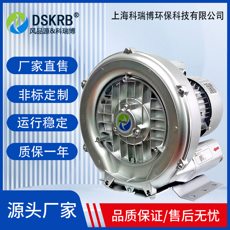 酸洗池漩涡风机厂家供应2XHB 510H06 0.85KW水池曝气鼓泡高压气泵