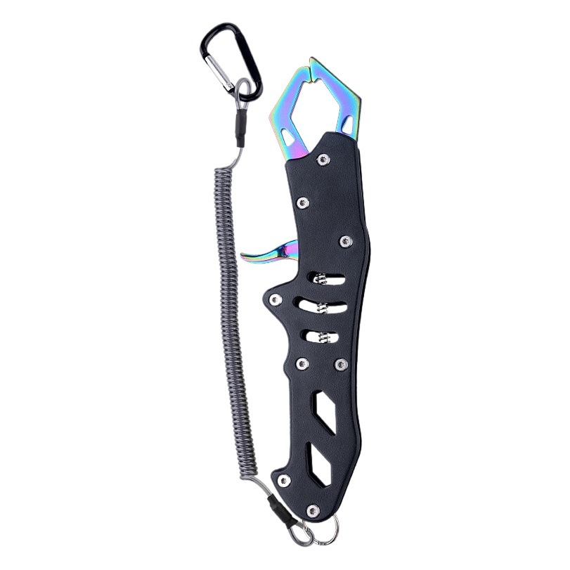 Factory Direct Sales Luya Stainless Steel Fish Control Device Aluminum Pliers Large Fish Fishing Gear Long Handle Multi-Purpose