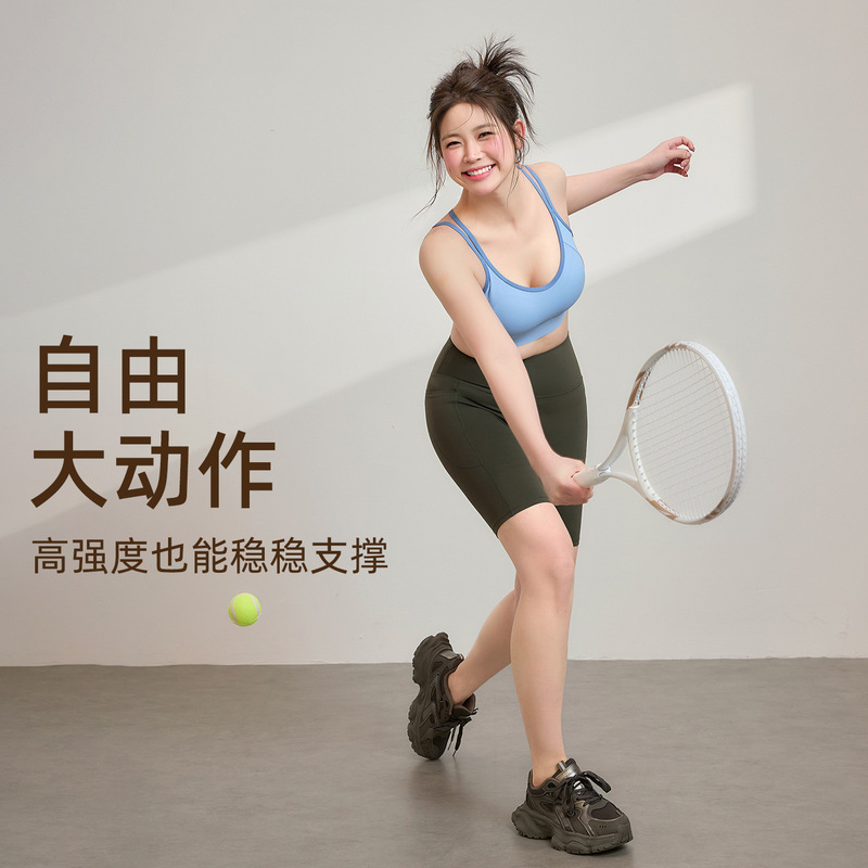 Sports Vest Shorts Yoga Fitness Suit for Women Plus Size 100kg Fat mm Outdoor Running Pilates Training Clothes