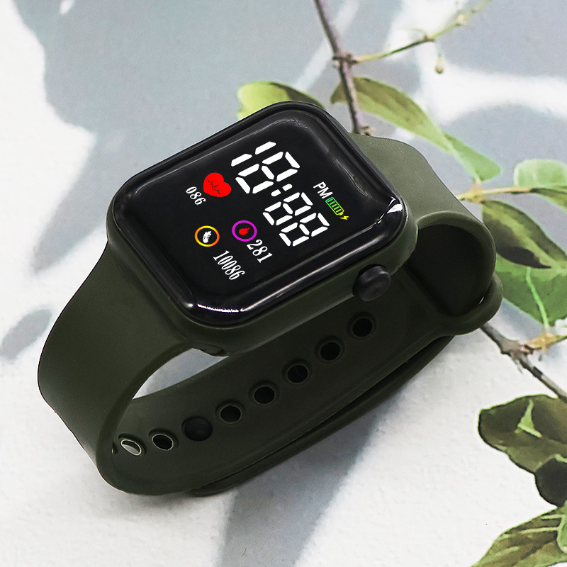 Nuevo 10086 Love Cube Pareja Reloj deportivo LED Reloj electrónico para estudiantes