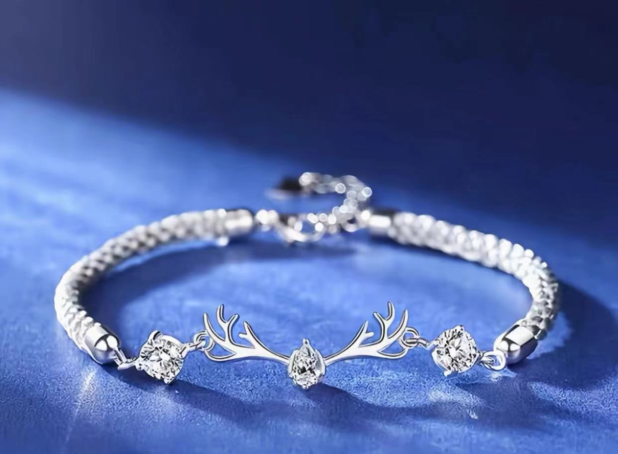 SL-020-one 사슴 세 다이아몬드 핸드 로프-여자