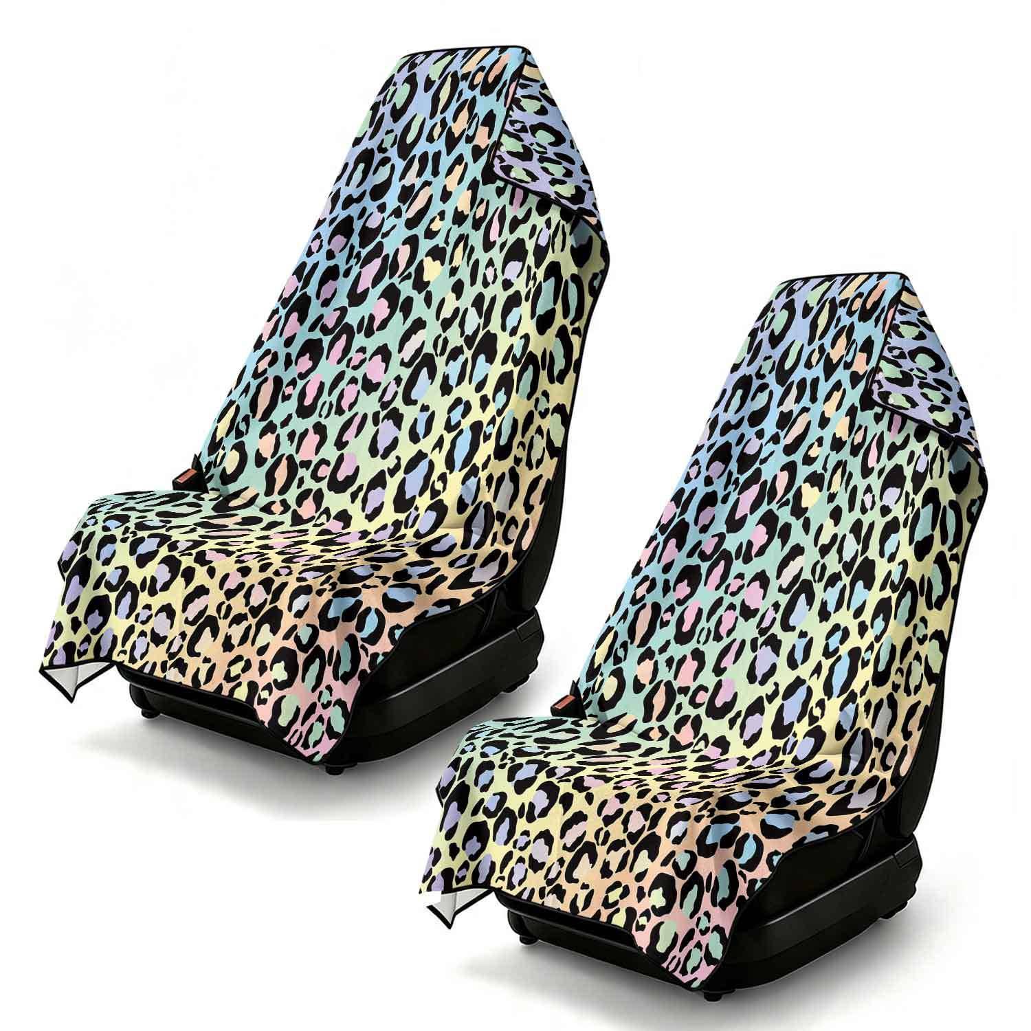2-piece dual-use car seat cover, ultra-fine fiber, can be used as a beach towel, printed car protective seat cover 13