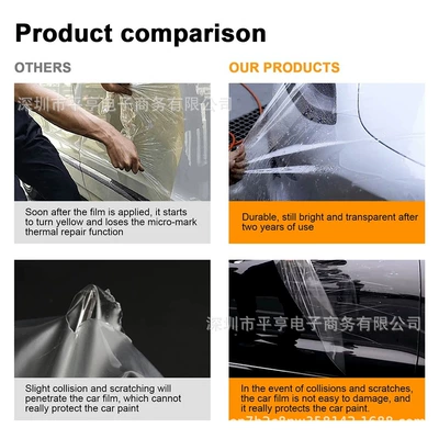 Car paint protective film: Tesla Front/Rear Door Extended