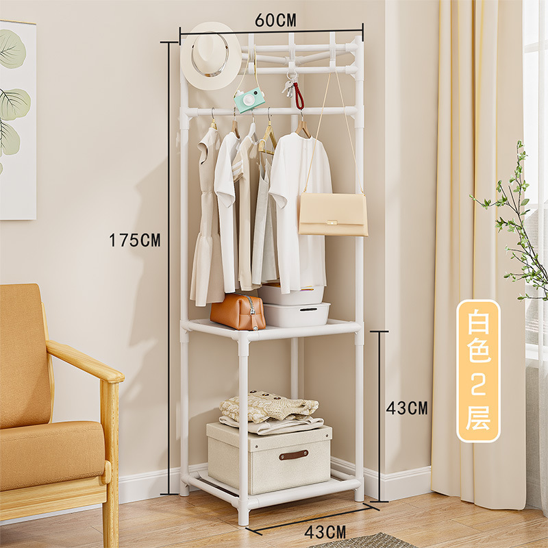 新簡易多機能コーナーコートラックの壁の隅に服を掛けます。|undefined