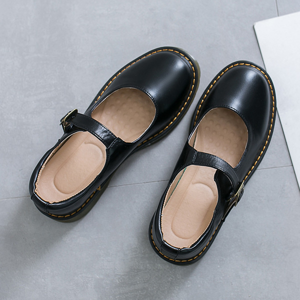 Fashionable Japanese retro shoes low-cut flat