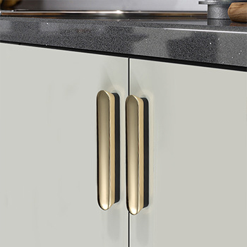 現代簡約衣櫃門拉手輕奢櫥櫃把手抽屜浴室柜子門把手手柄金色極簡