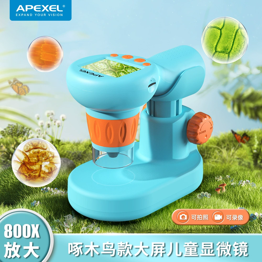 APEXEL-детский микроскоп для научного эксперимента костюм оптический HD 800X для учеников начальной и средней школы Профессиональный Wangyuan