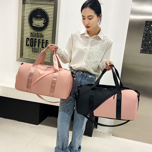2024 new sports fitness bag for women, wet and dry separation belt, shoe position, portable crossbody travel bag, short-distance luggage bag for men