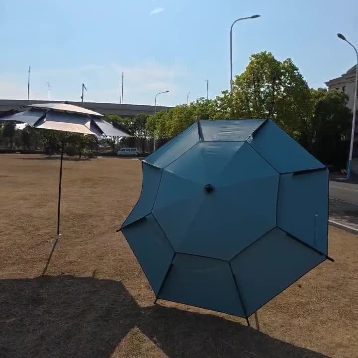 Thickened fishing umbrella 2.4m large fishing umbrella, multi-directional rainproof folding fishing umbrella, sunshade umbrella, fishing gear umbrella