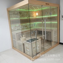 桑拿房家用发汗蒸汽房美容院商用火山石桑拿炉湿蒸加拿大铁杉浴箱