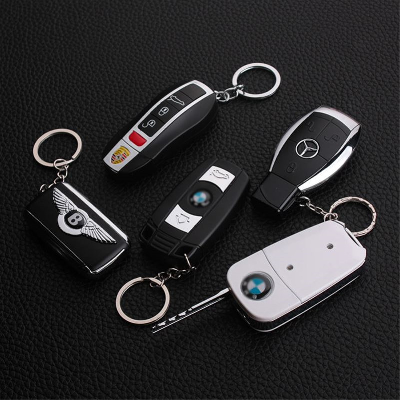 Bmw Mercedes-Benz Audi Porsche Inflatable Rechargeable Lighter Artificial Model Luxury Car Creative Personalized Cigarette Lighter Gift