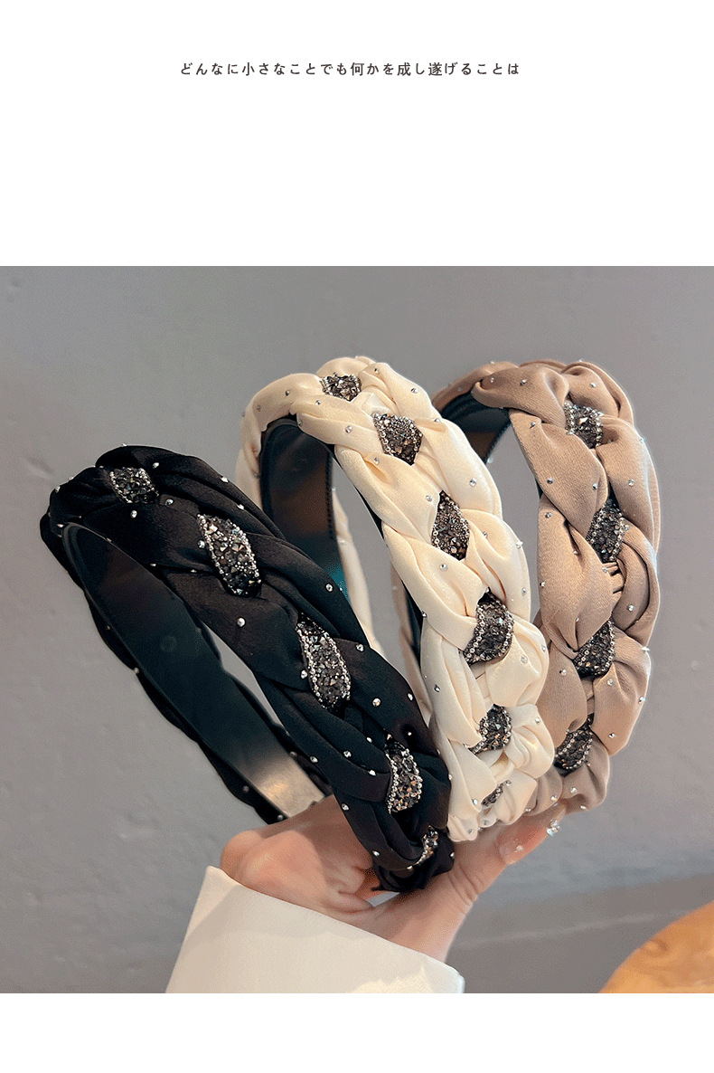 150g Weight Hair Band Hair Accessories Type 1 Piece Quantity Sweet Women's Polka Dots Twist Braid Hair Band