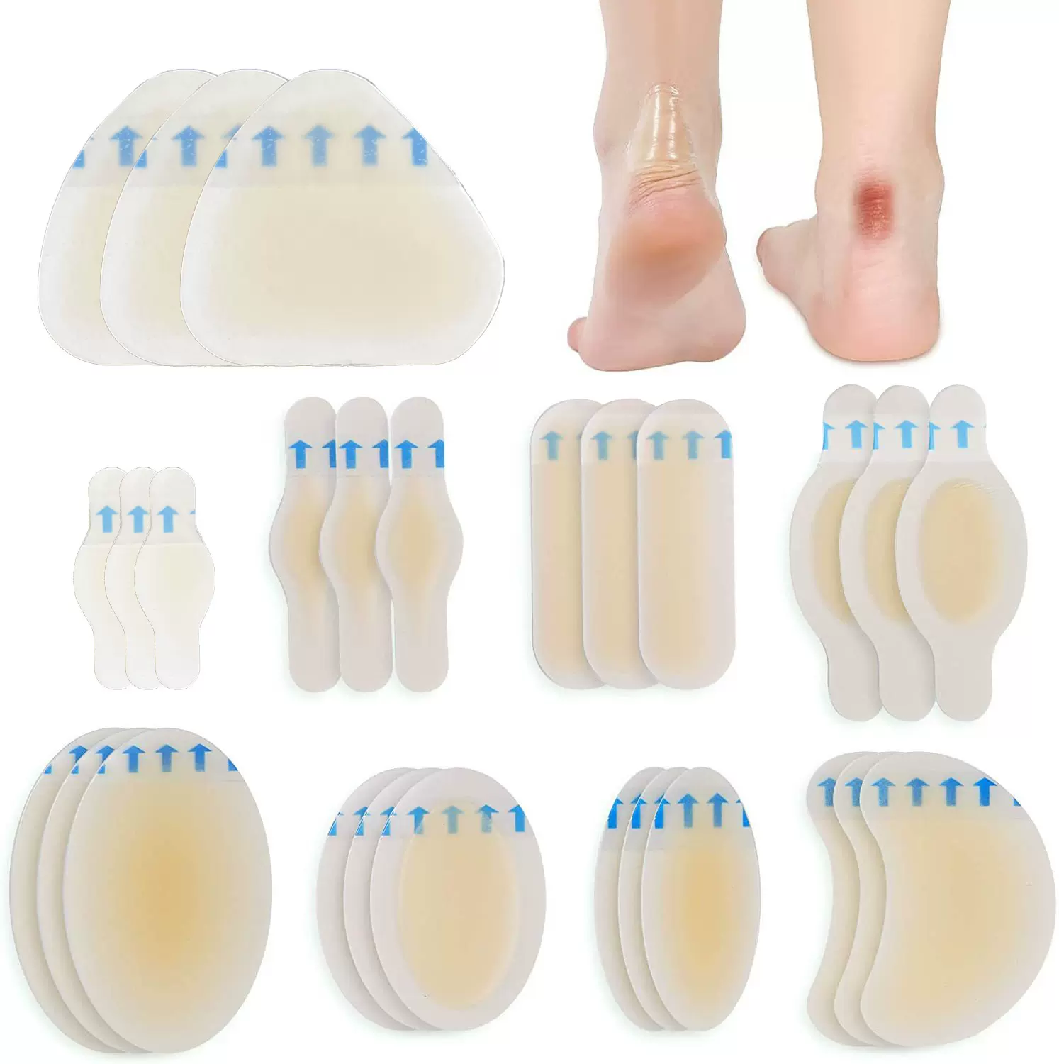 防磨脚神器后跟贴高跟鞋皮鞋脚趾足跟贴隐形胶带脚踝磨脚贴水泡贴