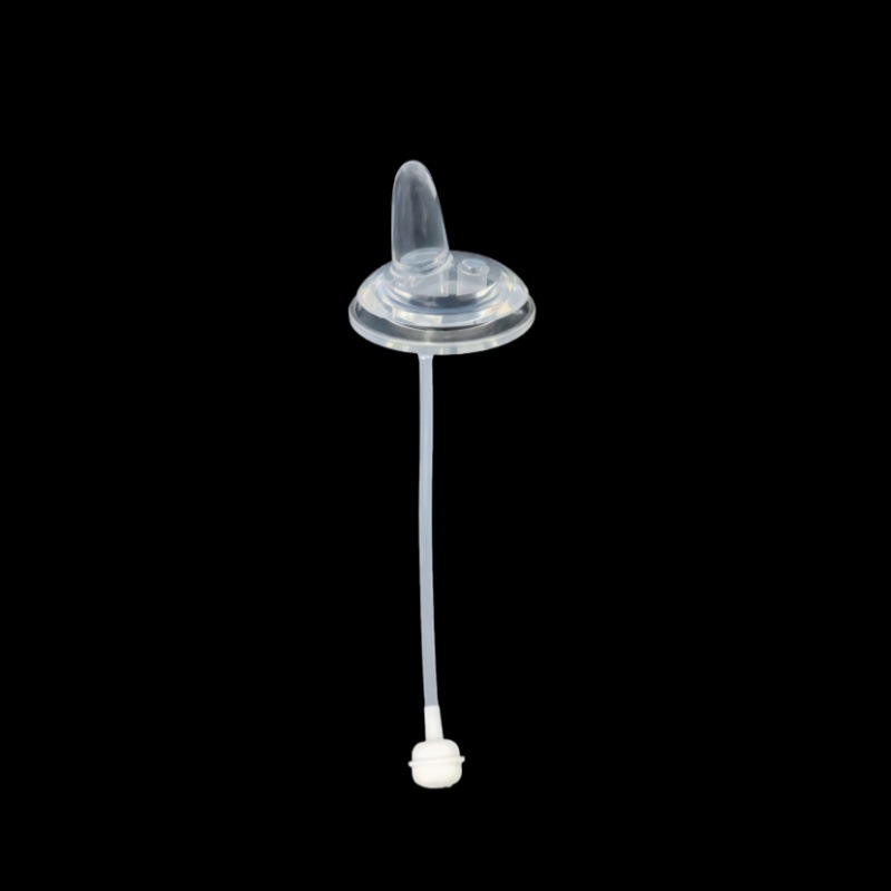 Popote Adaptador de Calibre Estándar para Biberón de Silicona con Bola de Gravedad
