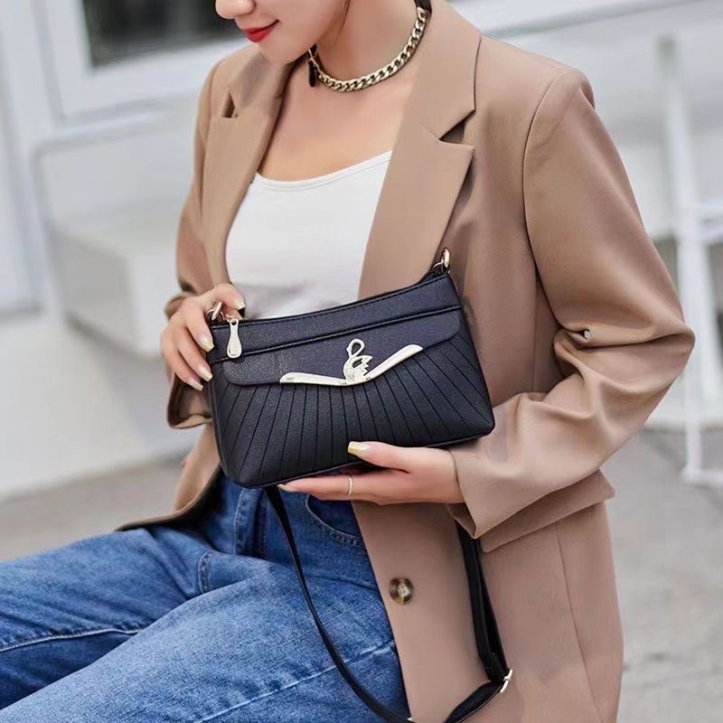 Bolsa de Madre de mediana edad bolsa de mensajero 2022 nueva bolsa de teléfono móvil versátil anciano compras hombro de cuero suave bolsa pequeña