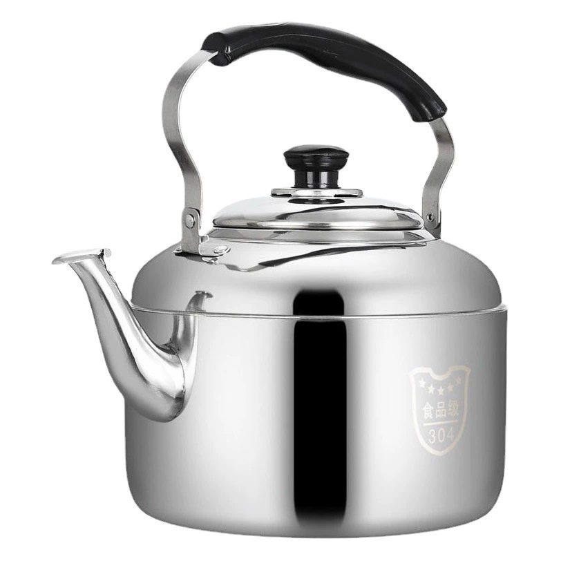 304 чайник из нержавеющей стали индукционная плита гудит газовый плоский фон