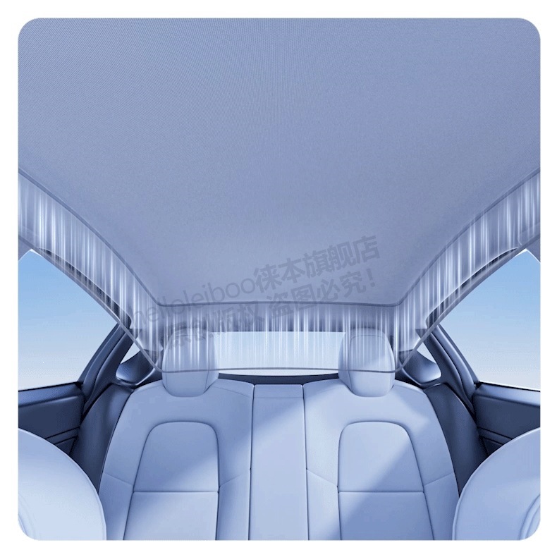 Changan Deep Blue Sl03 Sunroof Sunshade Curtain with Electrostatic Adsorption for Qiyuan A0S7, Full Blackout Film
