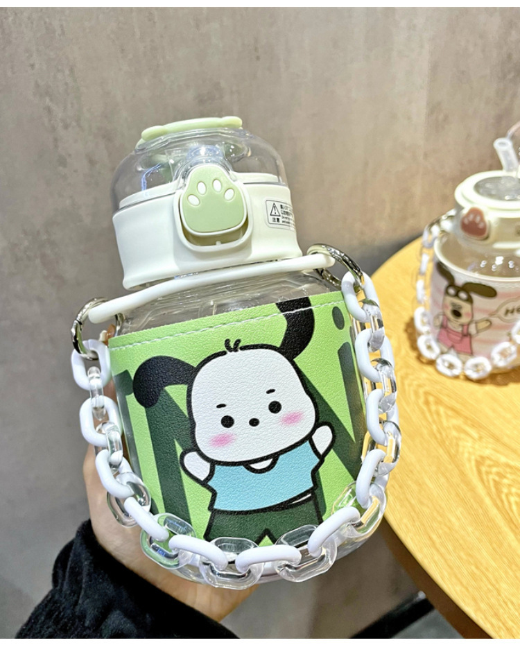 Cute Pacha Dog Water Bottle Portable Drop Resistant Drink Cup_voghion.com