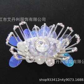 手工缝制A钻亮片水晶花朵diy鞋子帽子服装包包辅料配件