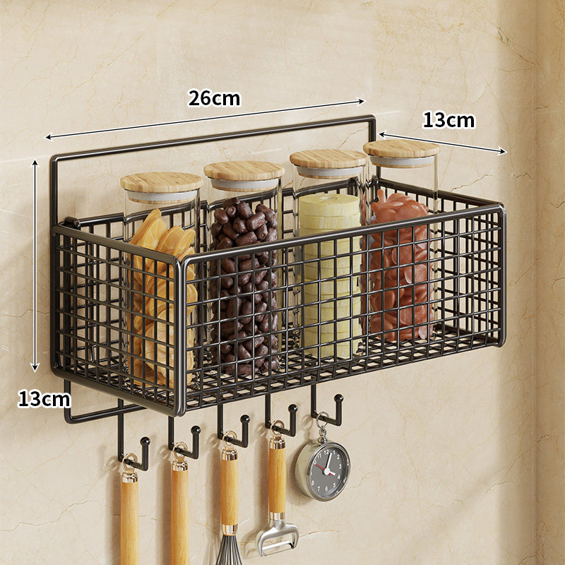 Especiero de Pared para Cocina Sin Perforación, Multifuncional