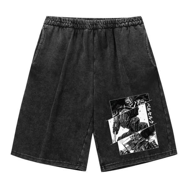 Washed shorts C