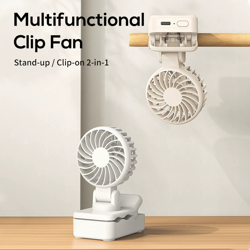 Портативный USB-вентилятор-клипса для студентов и активного отдыха, модель 2025 года