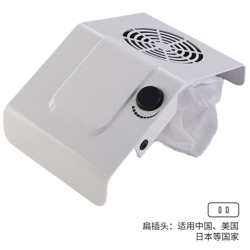 Aspiradora de uñas aspiradora de doble ventilador de escritorio de 80W aspiradora de polvo de uñas de alta potencia máquina de uñas transfronteriza