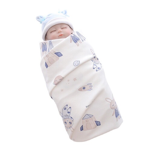 Newborn baby wrap single cotton delivery room wrap wrap newborn baby swaddling wrap four-season quilt to prevent jumps