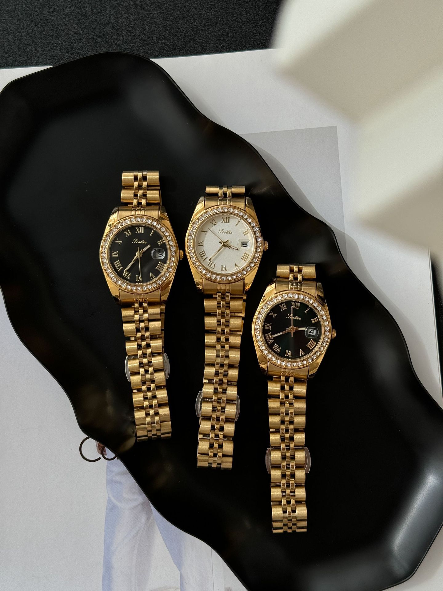 75g Weight Tempered Glass Mirror Material Alloy Strap Material Watch Classification Pointer Display Type Butterfly Double Snap Buckle Style Round Dial Shape Daily, Street Occasion Quartz Movement Solid Color Pattern All Seasons Season Women's Gender Retro, Classic Style Style Retro Classic Style Solid Color Butterfly Double Snap Quartz Watch Women's Watches 2