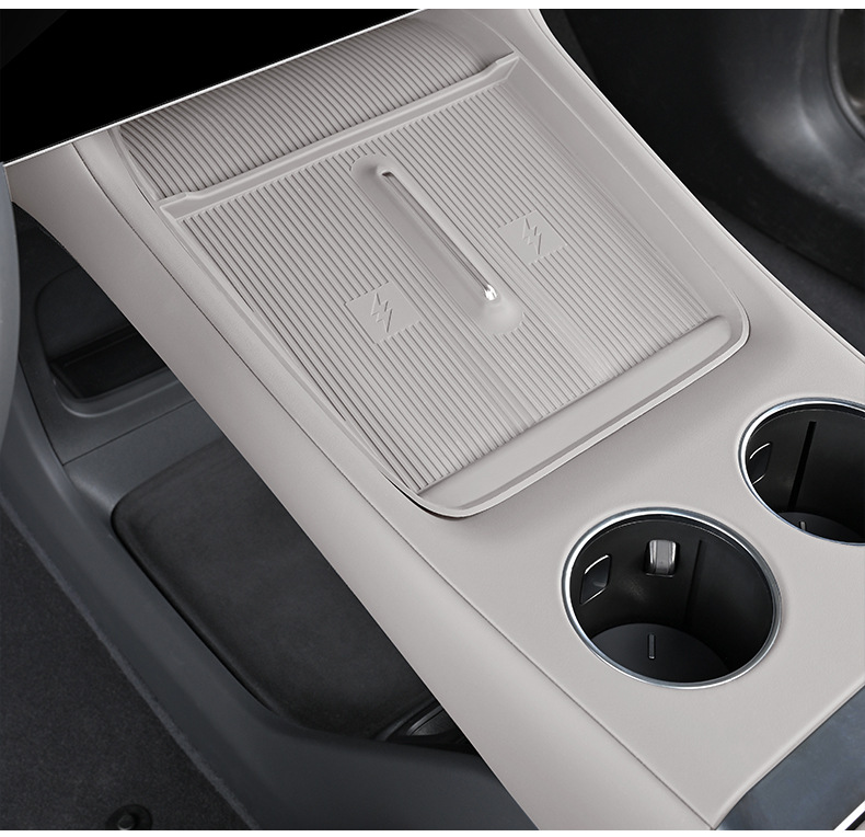 Suitable for Xiaomi Yu7 Front Water Cup Mat Protective Stickers, a Pair of Silicone Center Console Water Cup Anti-Slip Pads