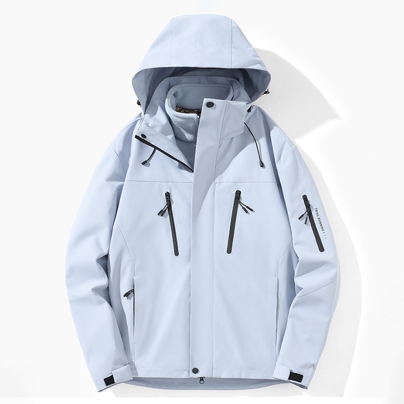 3 - en - 1 chaqueta de asalto nuevo hombre y mujer al aire libre a prueba de viento chaqueta cálida con camelera desmontable ropa de montaña compra grupal