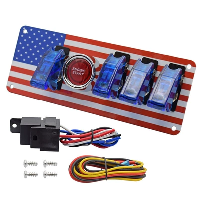 Power supply, ignition system accessories – one-button start ignition switch panel