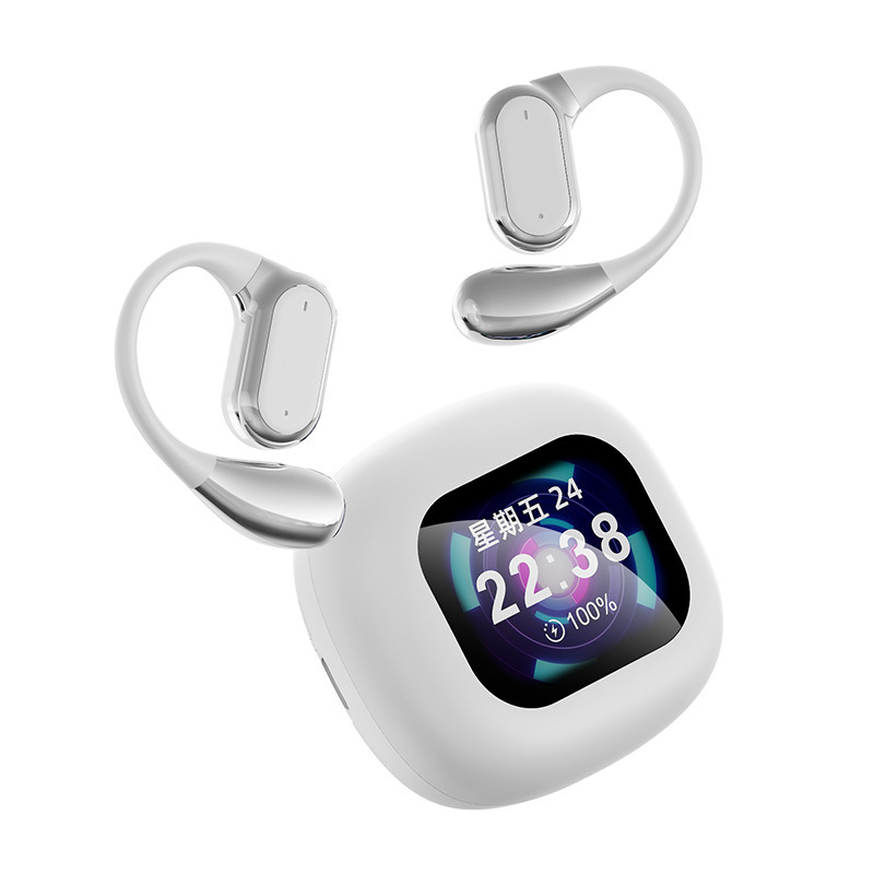 Especialmente diseñado para transfronterizos Ai inteligente traductor Q18 auriculares Bluetooth OWS auriculares de alta calidad de sonido de pantalla multifuncional