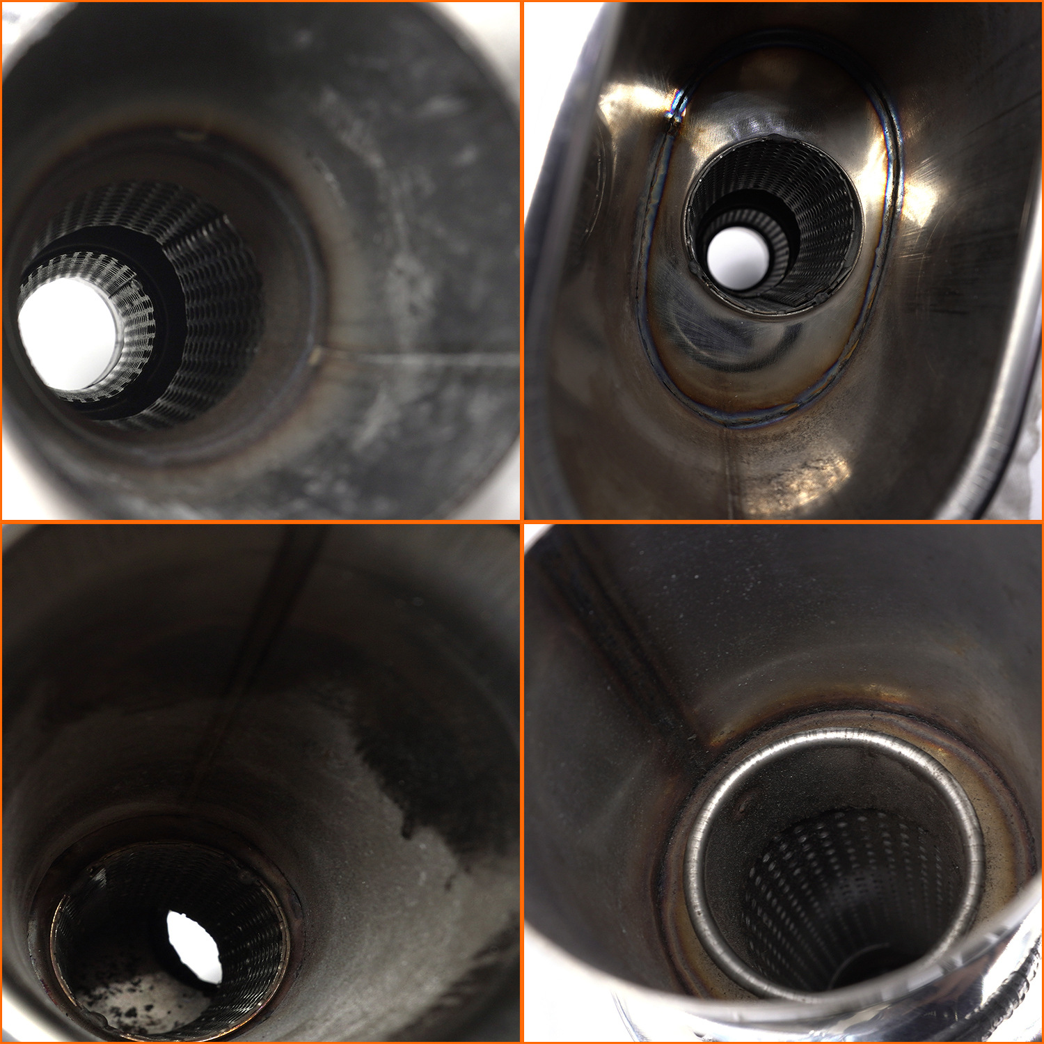 Tail Drum, Flat Drum, Loudspeaker Drum, Universal Straight Exhaust with Tail Throat, Single Outlet, Double Outlet, Car Exhaust Pipe, Stainless Steel Modification