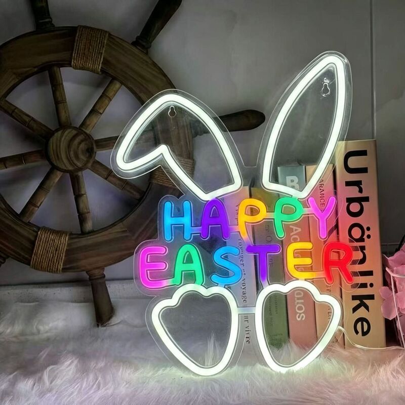 Cross-border cartoon LED Christmas and Halloween acrylic neon lights, indoor decorative ambiance lights, holiday party light signs
