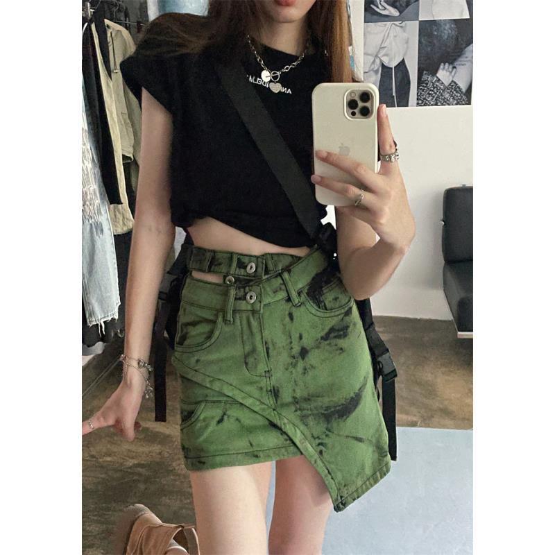 Kimmy Asymmetric Denim Skirt1