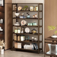 书架置物架落地书柜多层桌面儿童收纳架客厅中式博古架简易储物架