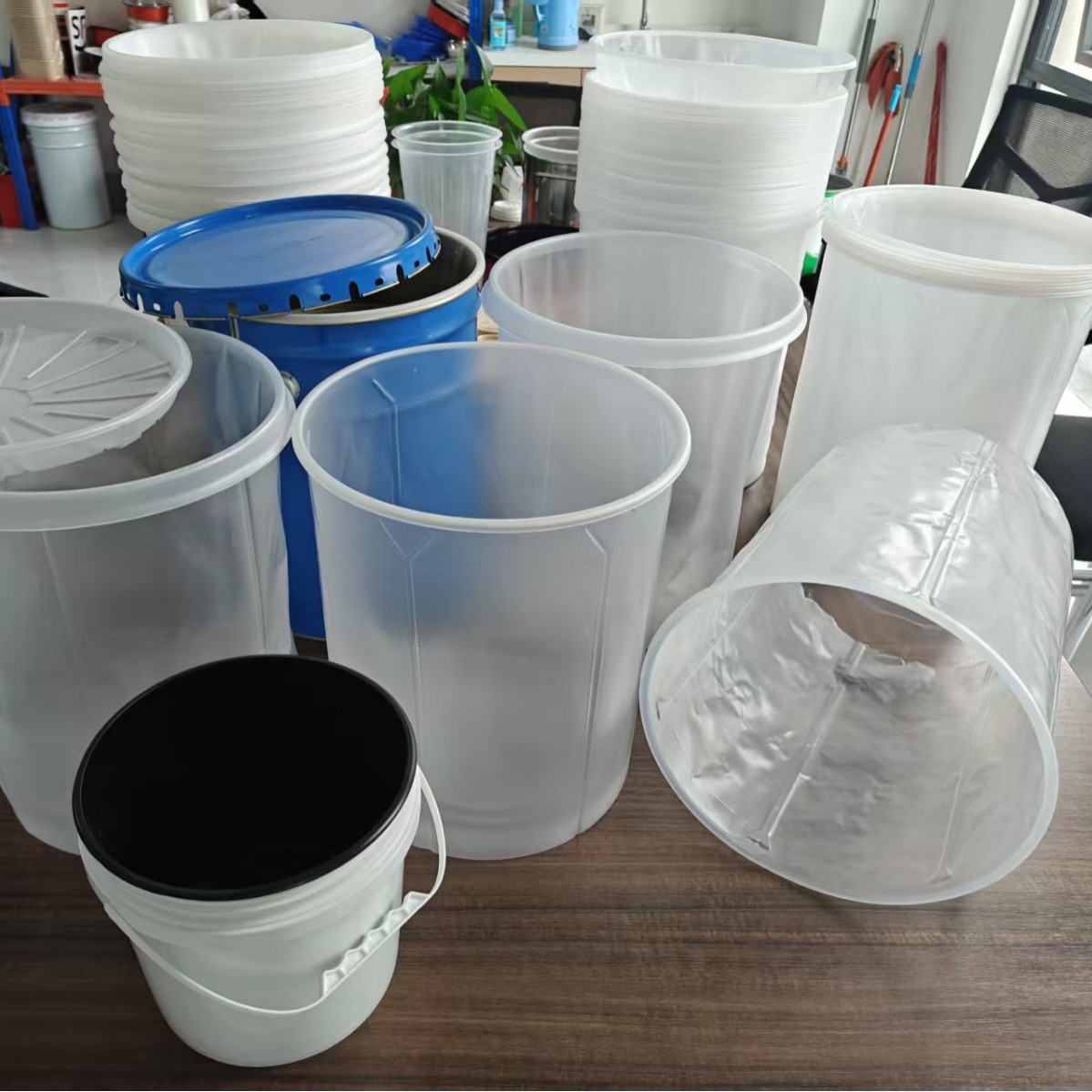 2-50升透明油漆油墨铁桶内衬一次性塑料桶涂料桶内胆环保袋