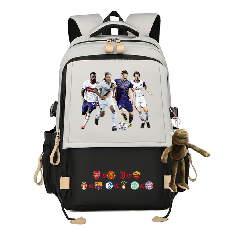 2024 Liga de Campeones Copa del Mundo de fútbol Mochila Real Madrid KakaCroba Messi Chelsea Manchester United estudiantes